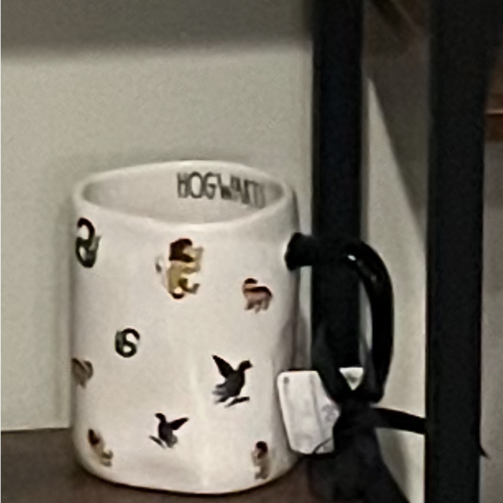 Rae Dunn Harry Potter Hogwarts Mug with House Icons